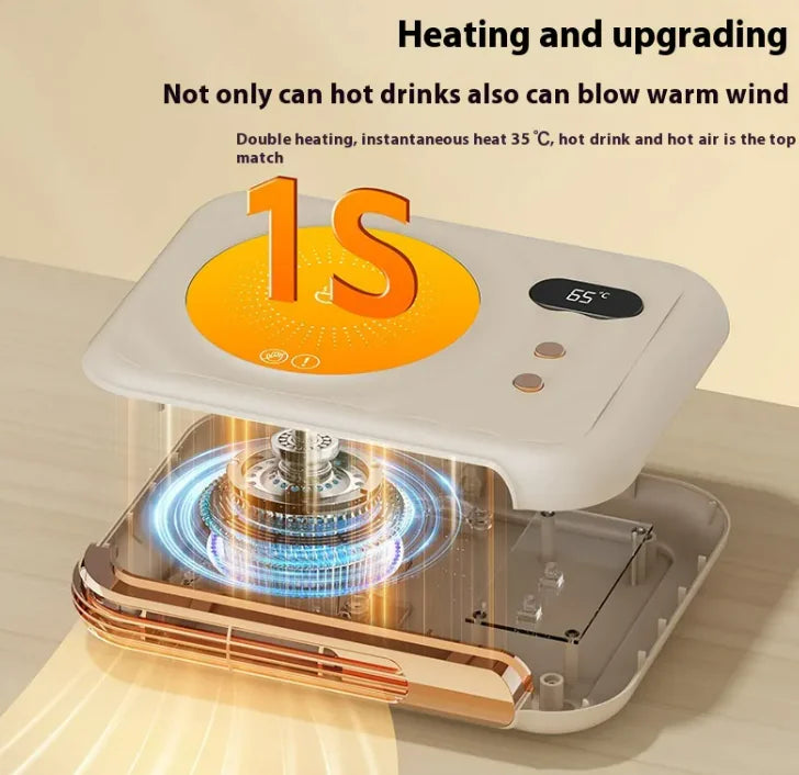 Dual-Function Desk Warmer & Beverage Heater